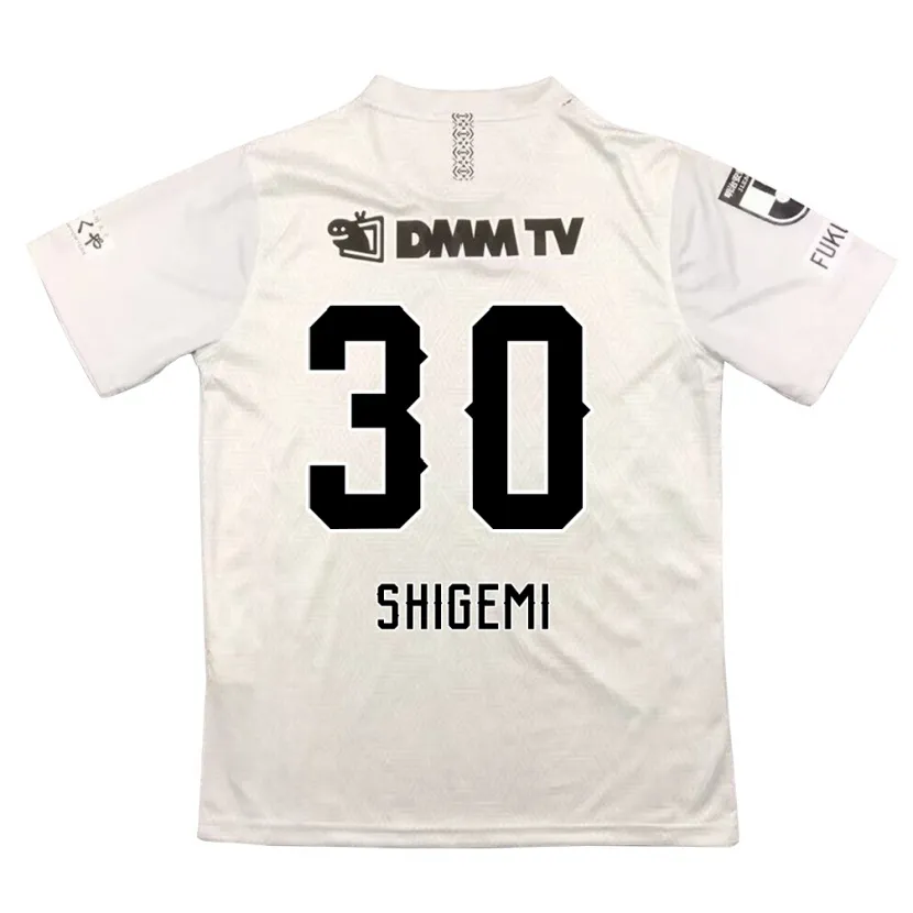 Danxen Kinderen Masato Shigemi #30 Grijs Zwart Uitshirt Uittenue 2024/25 T-Shirt