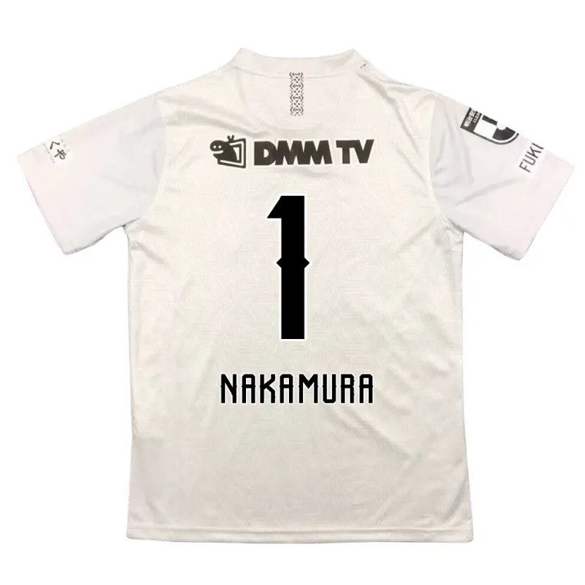 Danxen Kinderen Seigo Nakamura #1 Grijs Zwart Uitshirt Uittenue 2024/25 T-Shirt