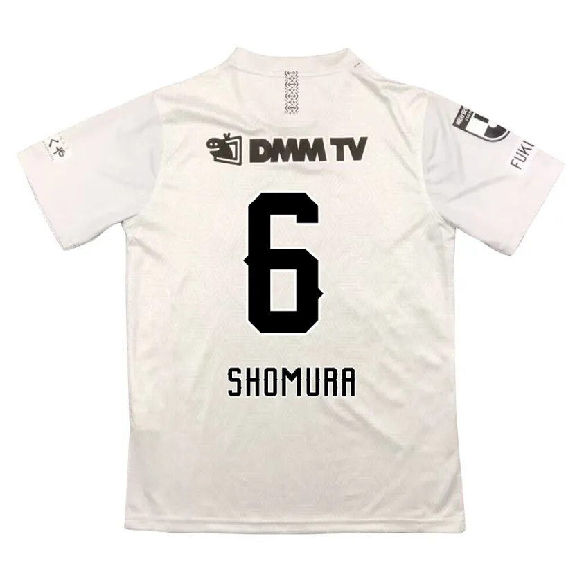 Danxen Kinderen Tomoki Shomura #6 Grijs Zwart Uitshirt Uittenue 2024/25 T-Shirt