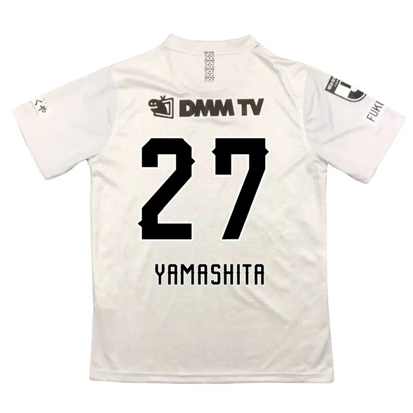 Danxen Kinderen Sotaro Yamashita #27 Grijs Zwart Uitshirt Uittenue 2024/25 T-Shirt