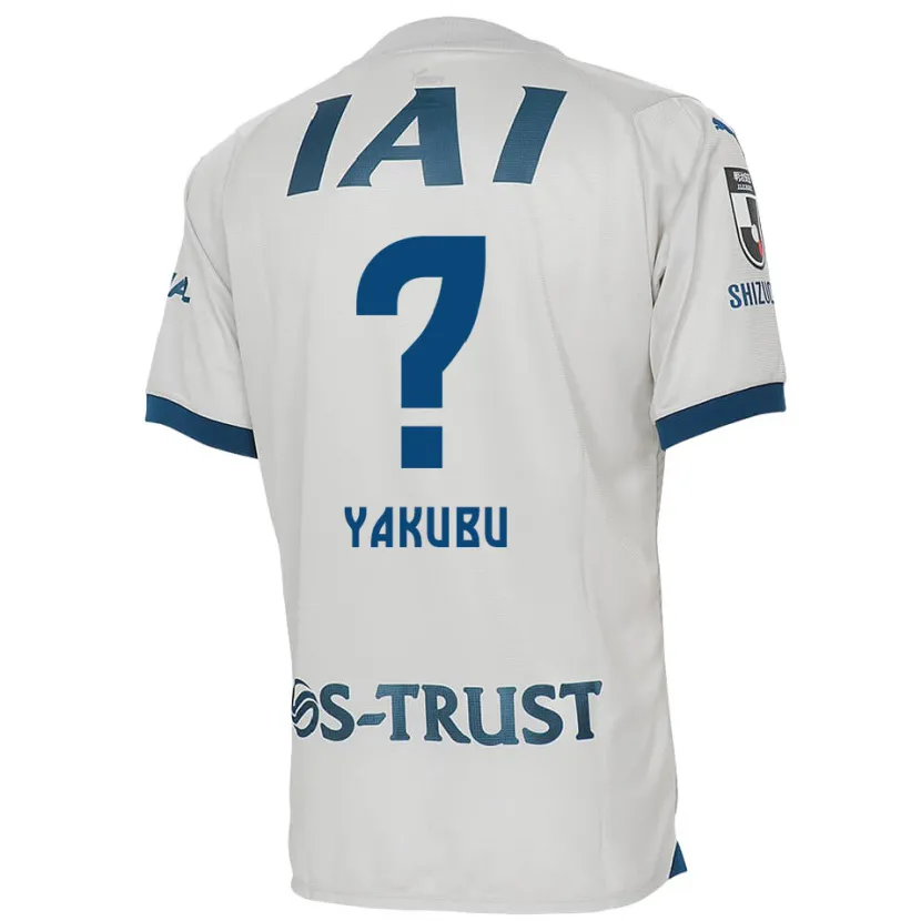 Danxen Kinderen Aziz Yakubu #0 Wit Blauw Uitshirt Uittenue 2024/25 T-Shirt