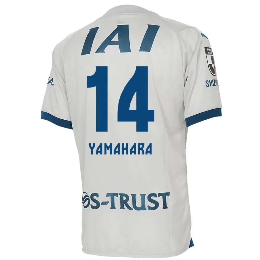 Danxen Kinderen Reon Yamahara #14 Wit Blauw Uitshirt Uittenue 2024/25 T-Shirt