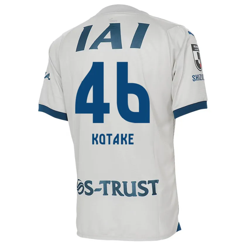 Danxen Kinderen Sean Kotake #46 Wit Blauw Uitshirt Uittenue 2024/25 T-Shirt