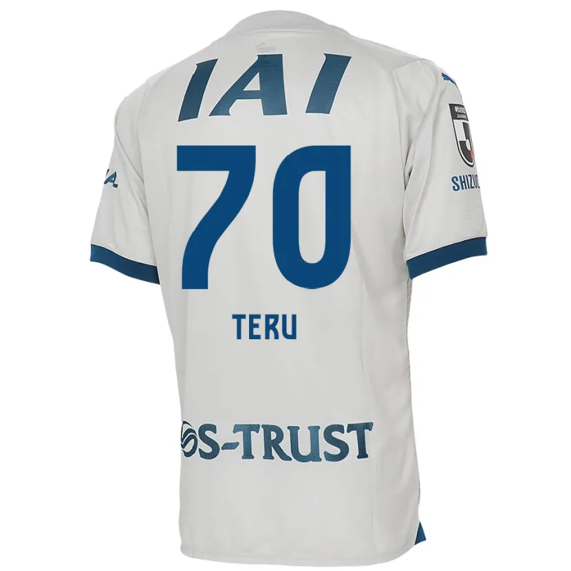 Danxen Kinderen Teruki Hara #70 Wit Blauw Uitshirt Uittenue 2024/25 T-Shirt