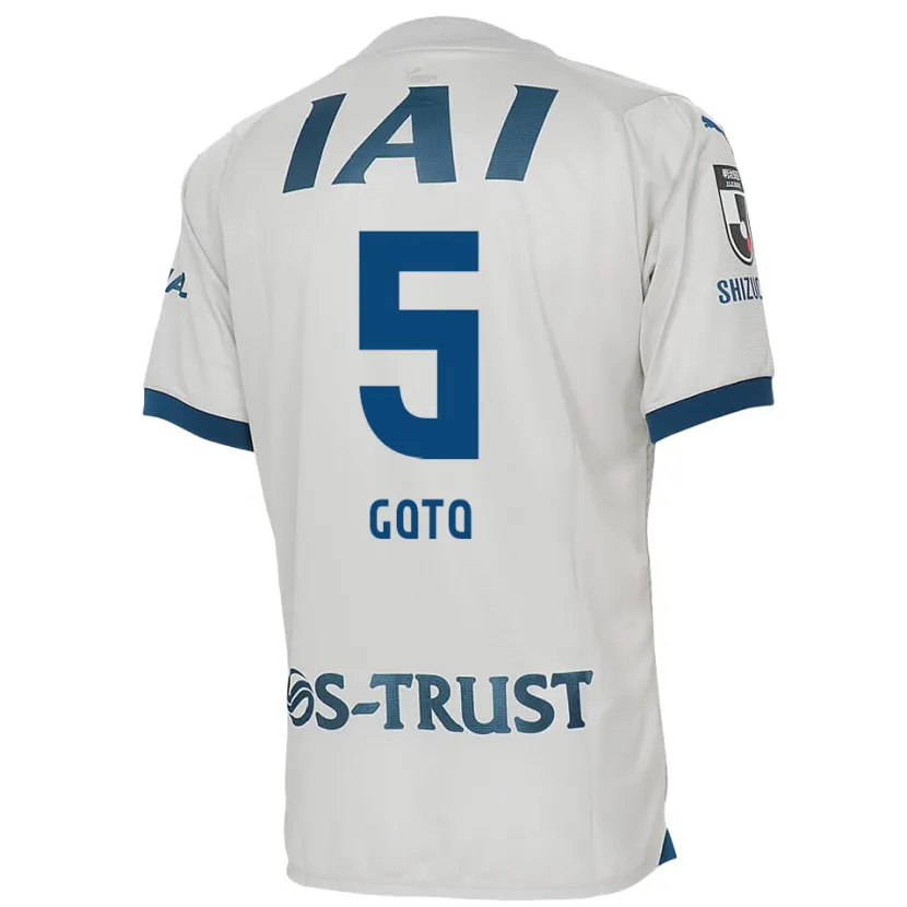 Danxen Kinderen Keita Goto #5 Wit Blauw Uitshirt Uittenue 2024/25 T-Shirt