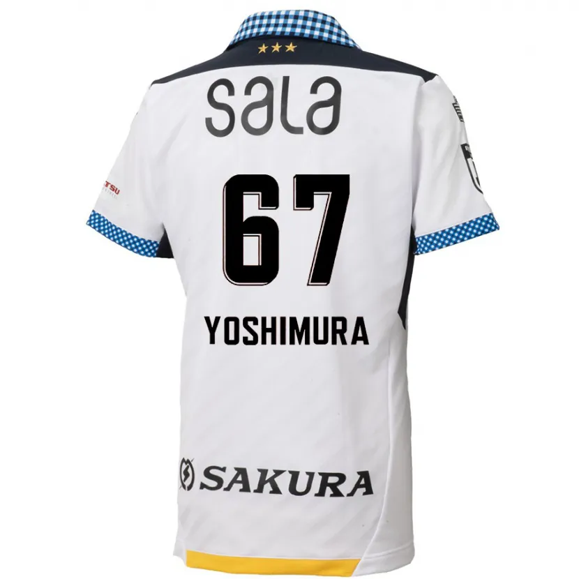 Danxen Kinderen Ryusei Yoshimura #67 Wit Zwart Uitshirt Uittenue 2024/25 T-Shirt