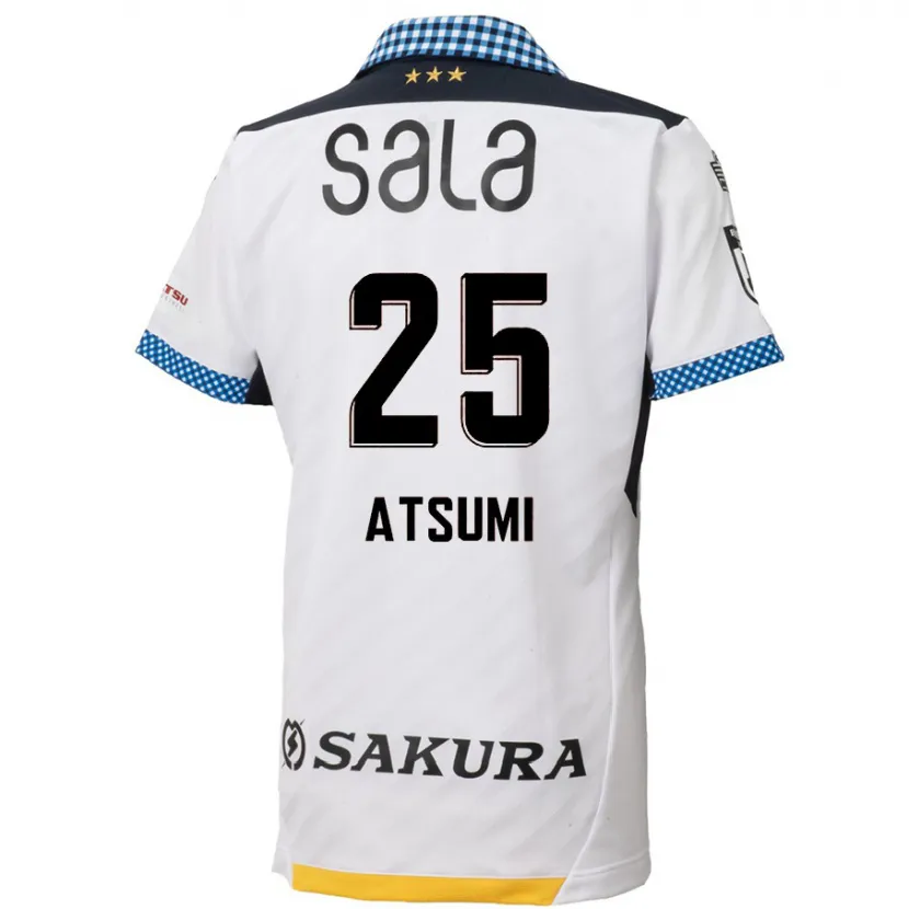 Danxen Kinderen Keita Atsumi #25 Wit Zwart Uitshirt Uittenue 2024/25 T-Shirt