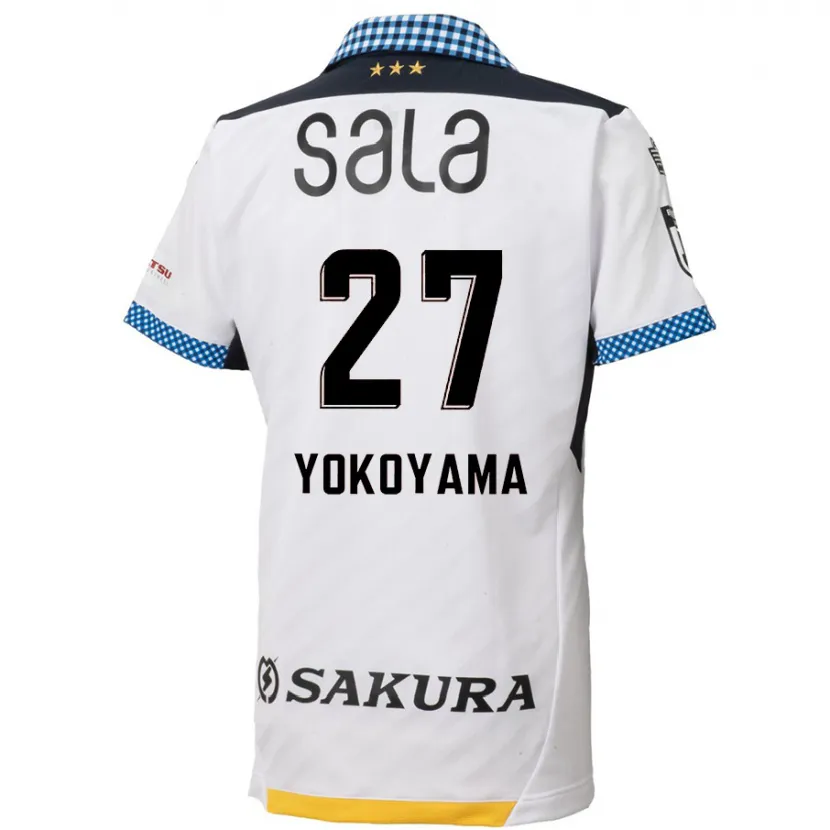 Danxen Kinderen Kota Yokoyama #27 Wit Zwart Uitshirt Uittenue 2024/25 T-Shirt