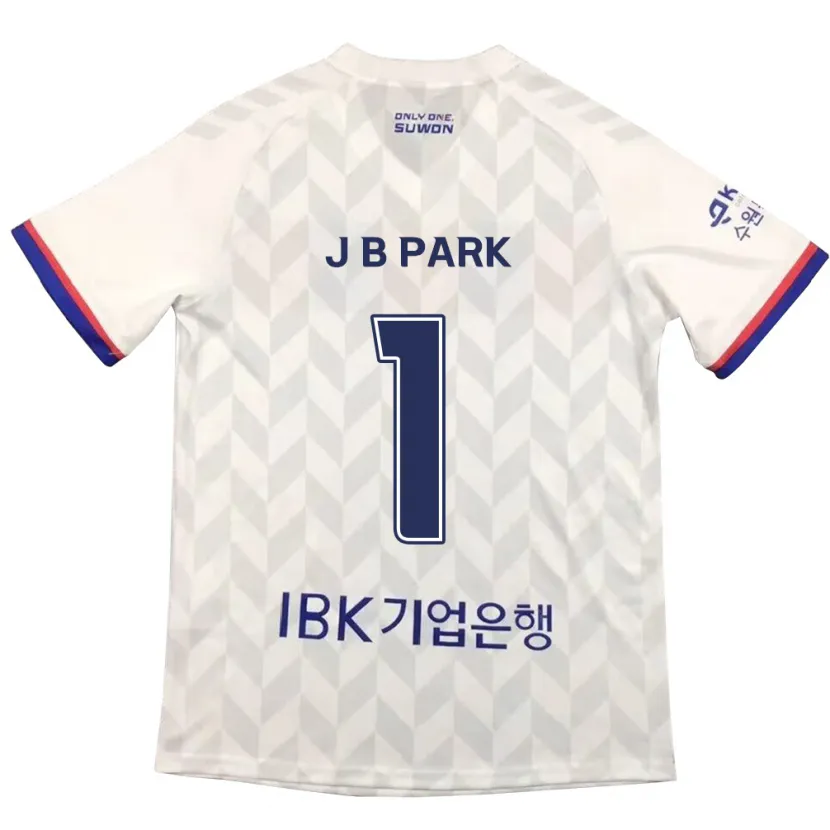 Danxen Kinderen Bae-Jong Park #1 Wit Blauw Uitshirt Uittenue 2024/25 T-Shirt