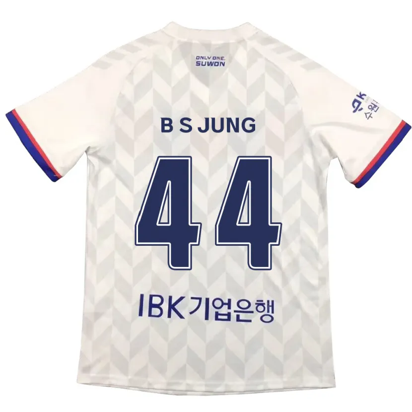 Danxen Kinderen Seung-Bae Jung #44 Wit Blauw Uitshirt Uittenue 2024/25 T-Shirt