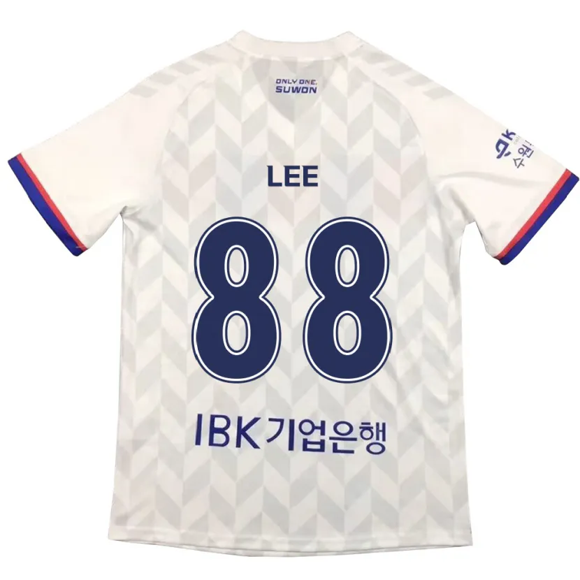 Danxen Kinderen Yong Lee #88 Wit Blauw Uitshirt Uittenue 2024/25 T-Shirt