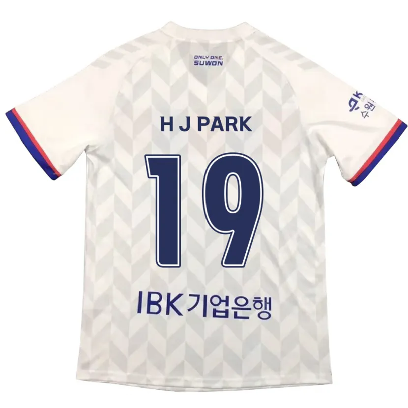 Danxen Kinderen Jun-Hui Park #19 Wit Blauw Uitshirt Uittenue 2024/25 T-Shirt