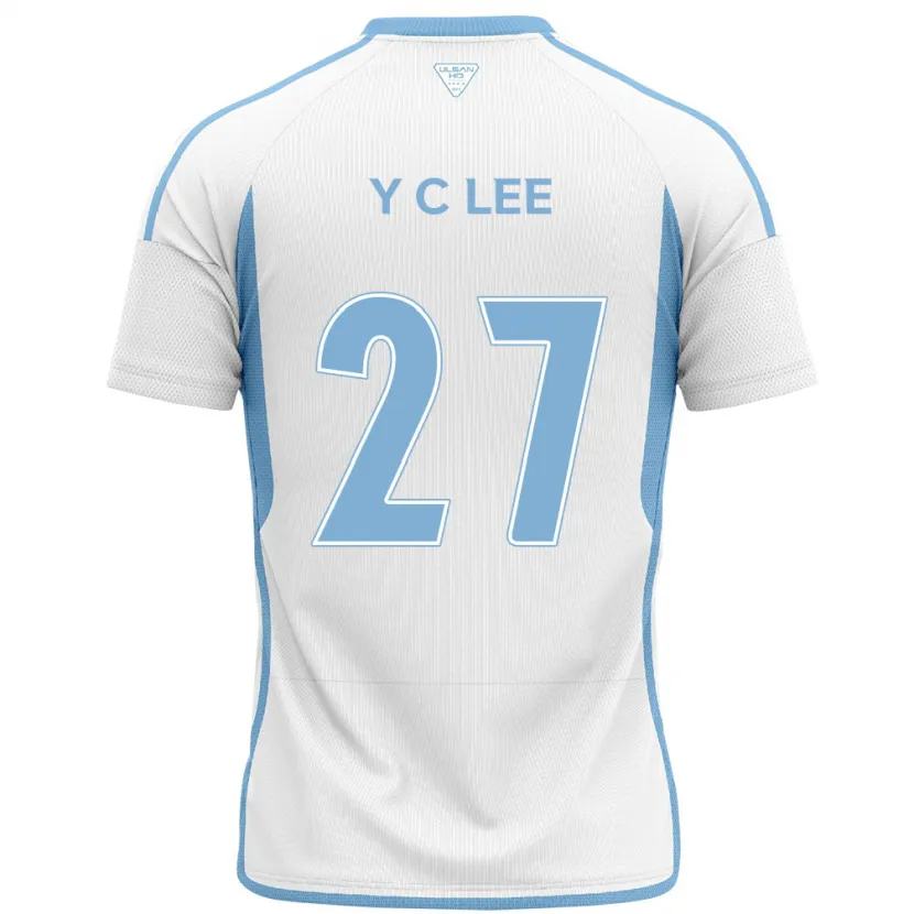 Danxen Kinderen Chung-Yong Lee #27 Wit Blauw Uitshirt Uittenue 2024/25 T-Shirt