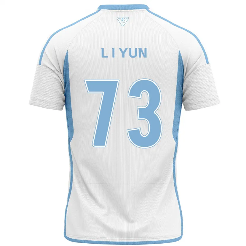 Danxen Kinderen Il-Lok Yun #73 Wit Blauw Uitshirt Uittenue 2024/25 T-Shirt