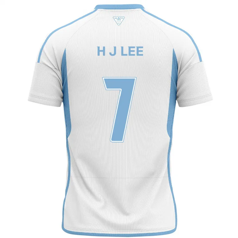 Danxen Kinderen Jae-Hun Lee #7 Wit Blauw Uitshirt Uittenue 2024/25 T-Shirt