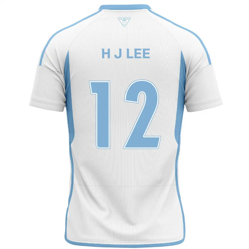 Danxen Kinderen Jae-Hyung Lee #12 Wit Blauw Uitshirt Uittenue 2024/25 T-Shirt