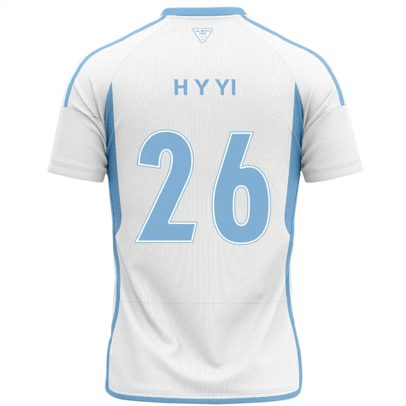 Danxen Kinderen Yong-Hyeon Yi #26 Wit Blauw Uitshirt Uittenue 2024/25 T-Shirt