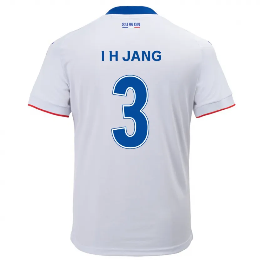 Danxen Kinderen Ho-Ik Jang #3 Wit Blauw Uitshirt Uittenue 2024/25 T-Shirt