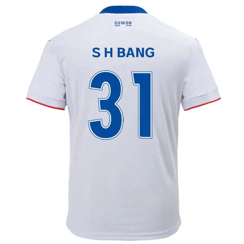 Danxen Kinderen Hee-Sang Bang #31 Wit Blauw Uitshirt Uittenue 2024/25 T-Shirt