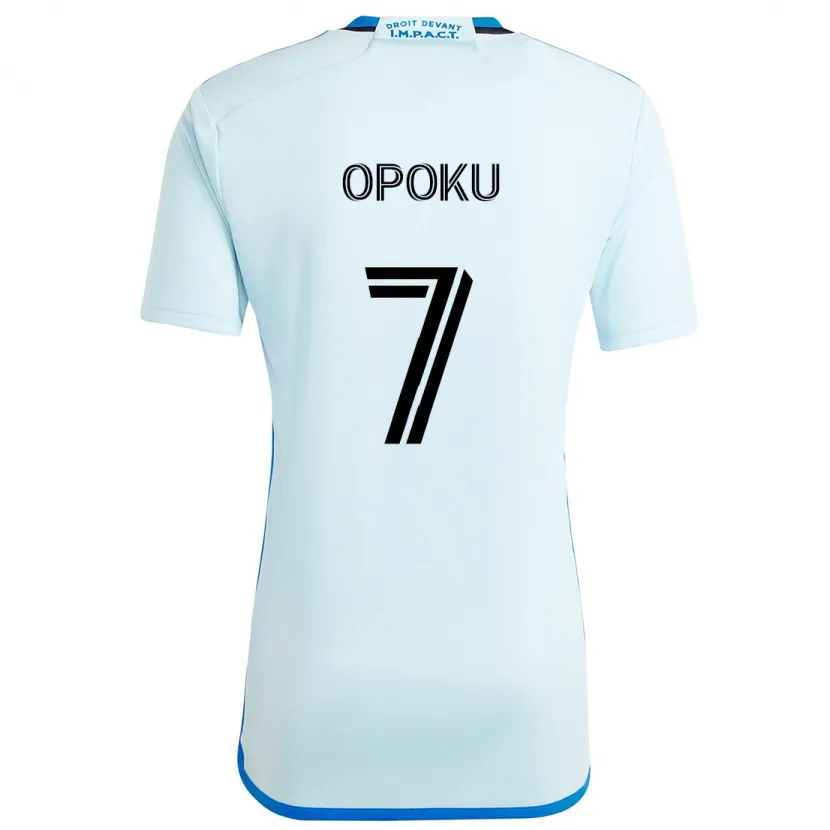 Danxen Kinderen Kwadwo Opoku #7 Ijsblauw Uitshirt Uittenue 2024/25 T-Shirt