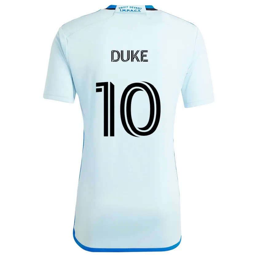 Danxen Kinderen Bryce Duke #10 Ijsblauw Uitshirt Uittenue 2024/25 T-Shirt