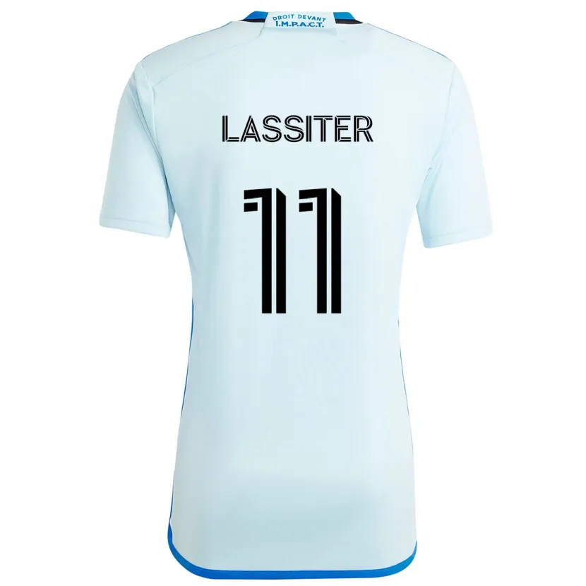 Danxen Kinderen Ariel Lassiter #11 Ijsblauw Uitshirt Uittenue 2024/25 T-Shirt