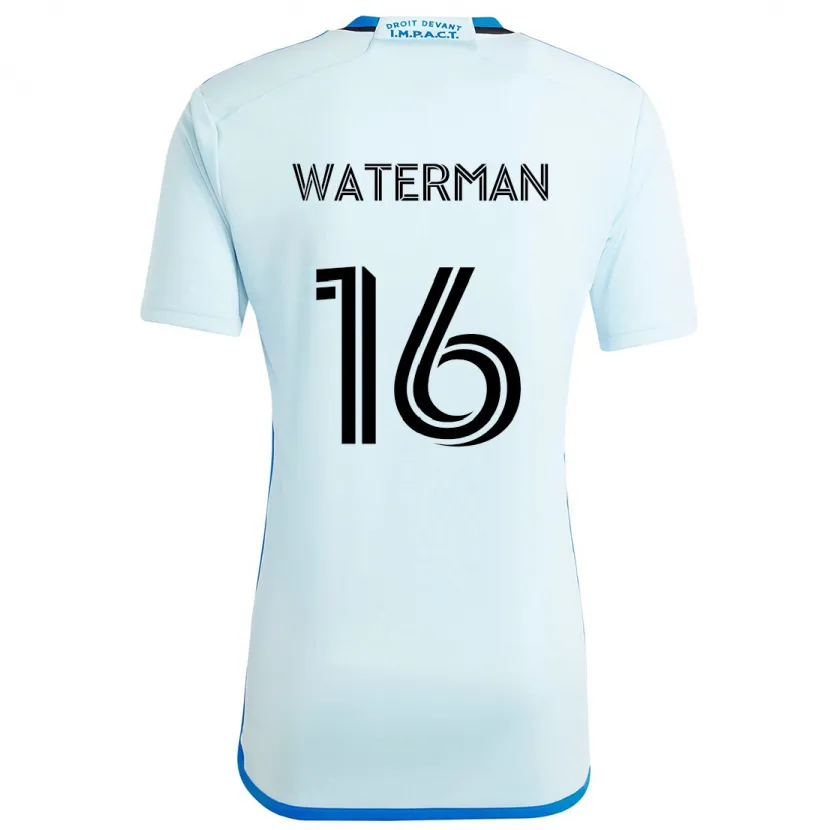 Danxen Kinderen Joel Waterman #16 Ijsblauw Uitshirt Uittenue 2024/25 T-Shirt