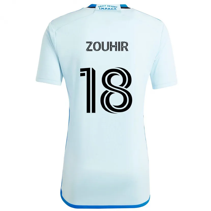 Danxen Kinderen Rida Zouhir #18 Ijsblauw Uitshirt Uittenue 2024/25 T-Shirt