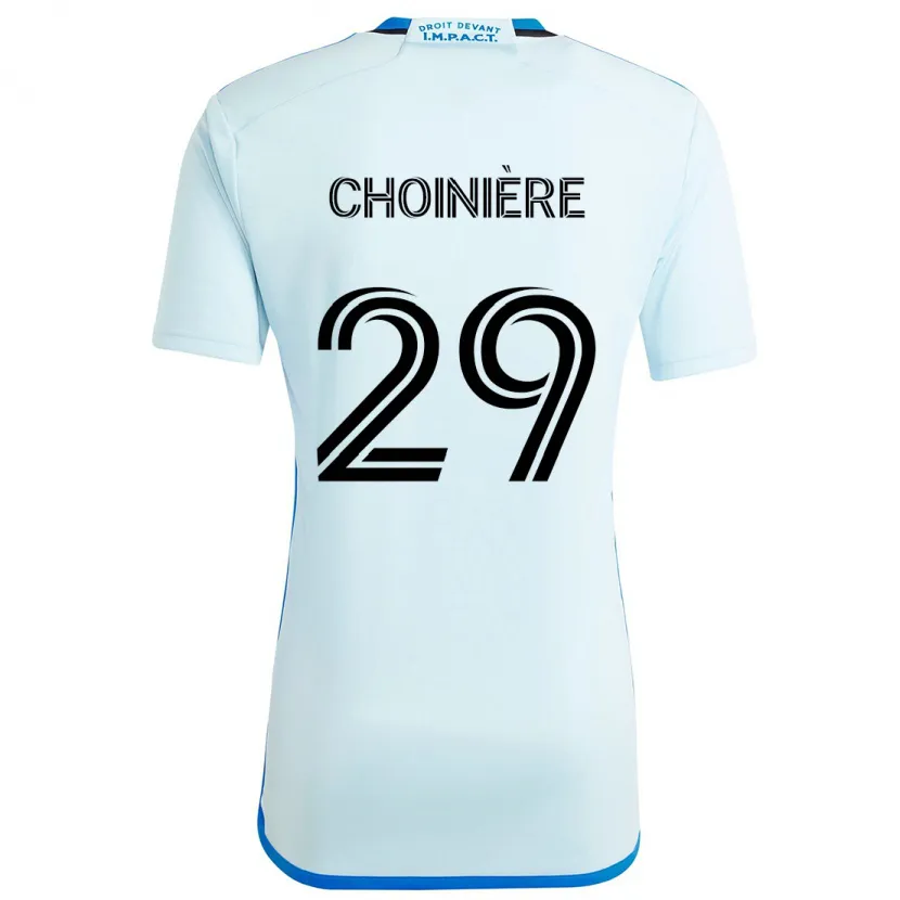 Danxen Kinderen Mathieu Choinière #29 Ijsblauw Uitshirt Uittenue 2024/25 T-Shirt