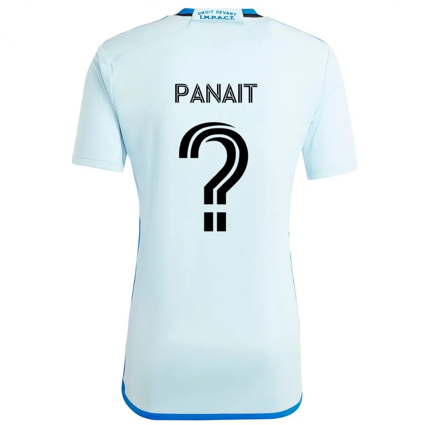 Danxen Kinderen Daniel Panait #0 Ijsblauw Uitshirt Uittenue 2024/25 T-Shirt