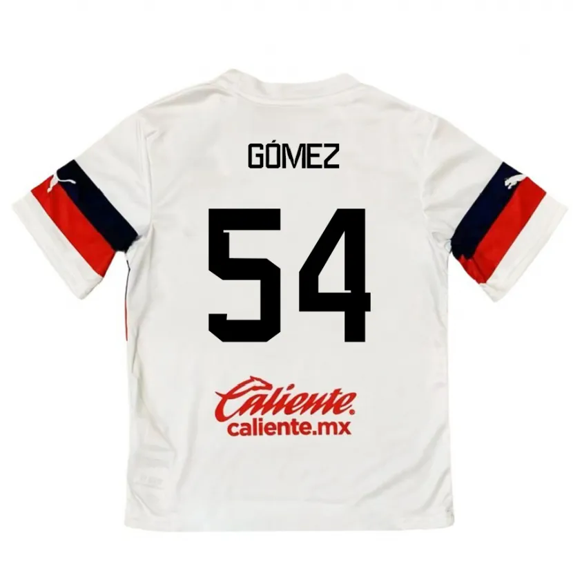 Danxen Kinderen Miguel Gómez #54 Wit Rood Uitshirt Uittenue 2024/25 T-Shirt