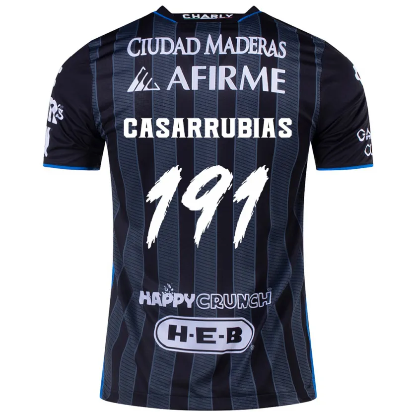 Danxen Kinderen Aaron Casarrubias #191 Wit Zwart Uitshirt Uittenue 2024/25 T-Shirt