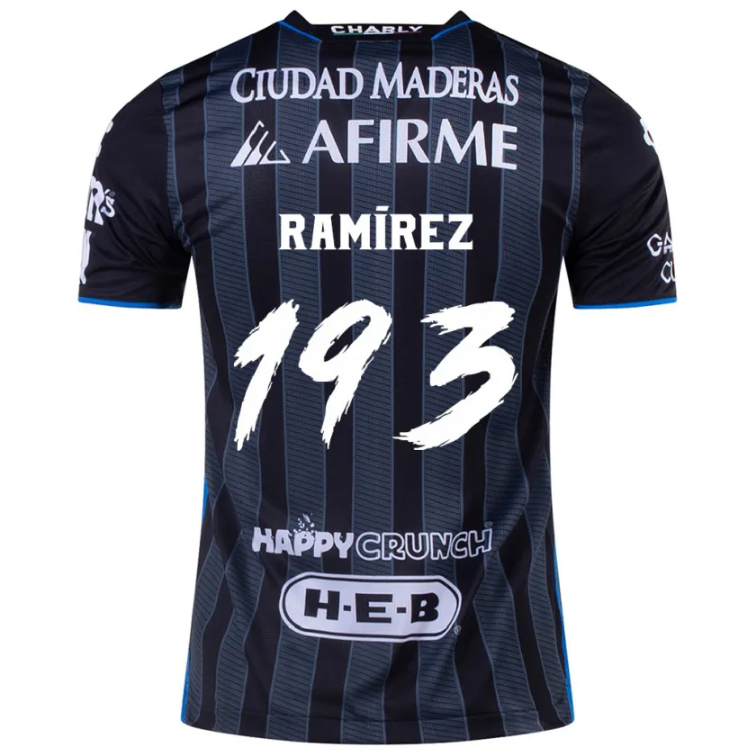 Danxen Kinderen Ángel Ramírez #193 Wit Zwart Uitshirt Uittenue 2024/25 T-Shirt