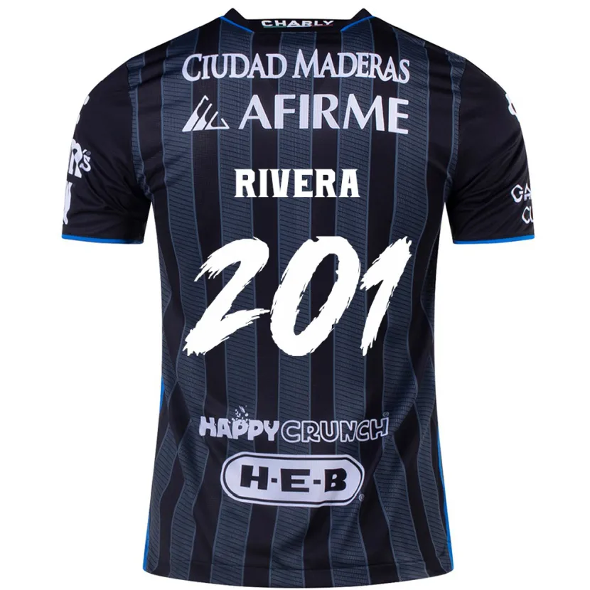 Danxen Kinderen Christian Rivera #201 Wit Zwart Uitshirt Uittenue 2024/25 T-Shirt