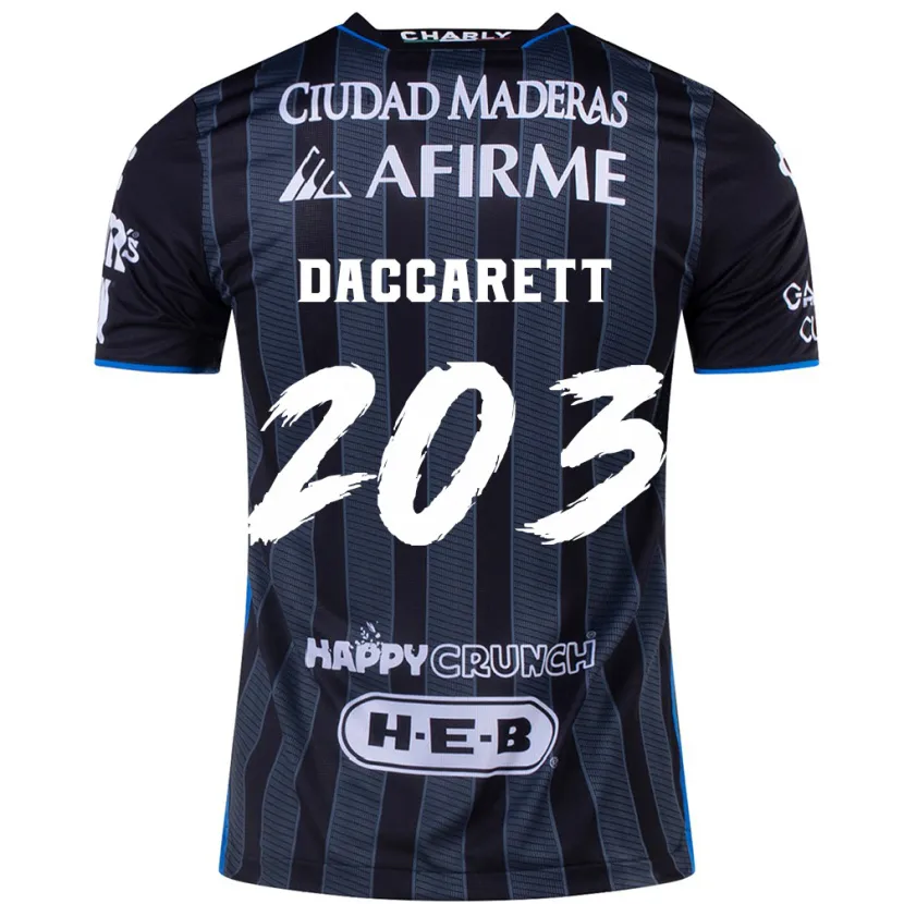 Danxen Kinderen Juan Daccarett #203 Wit Zwart Uitshirt Uittenue 2024/25 T-Shirt