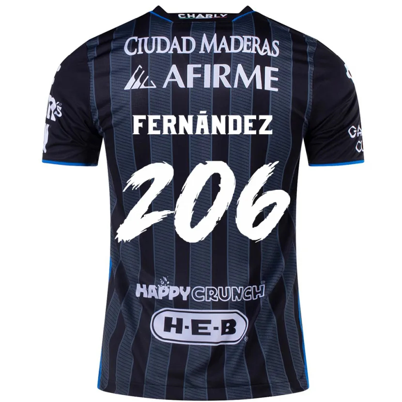 Danxen Kinderen Erik Fernández #206 Wit Zwart Uitshirt Uittenue 2024/25 T-Shirt