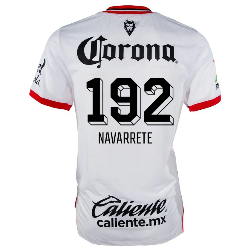 Danxen Kinderen Luis Navarrete #192 Wit Rood Uitshirt Uittenue 2024/25 T-Shirt