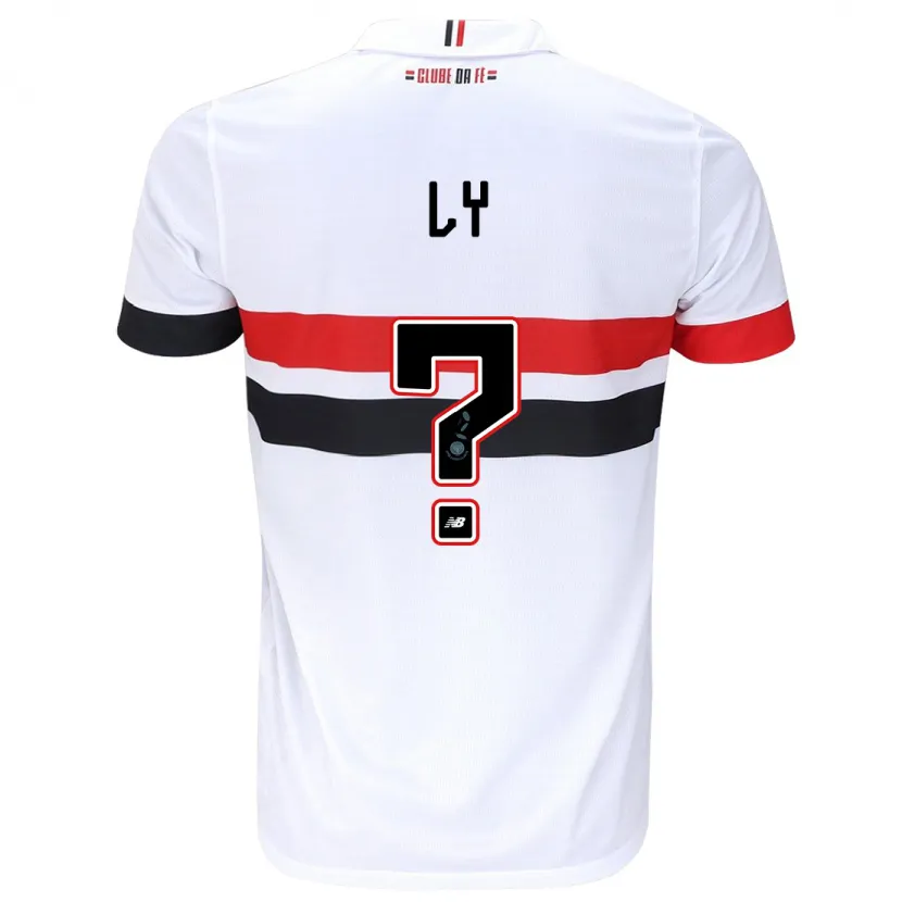 Danxen Heren Iba Ly #0 Wit Rood Zwart Thuisshirt Thuistenue 2024/25 T-Shirt