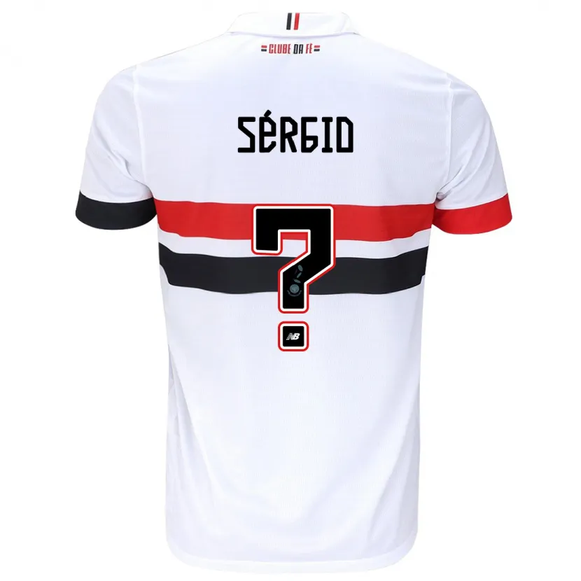 Danxen Heren Paulo Sérgio #0 Wit Rood Zwart Thuisshirt Thuistenue 2024/25 T-Shirt