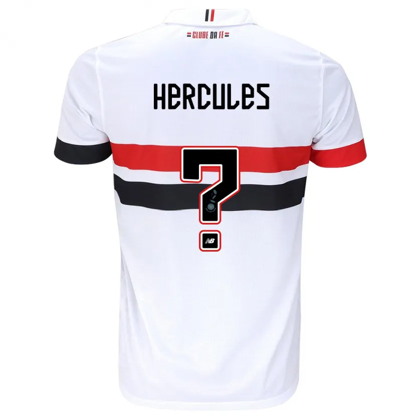 Danxen Heren Hercules #0 Wit Rood Zwart Thuisshirt Thuistenue 2024/25 T-Shirt