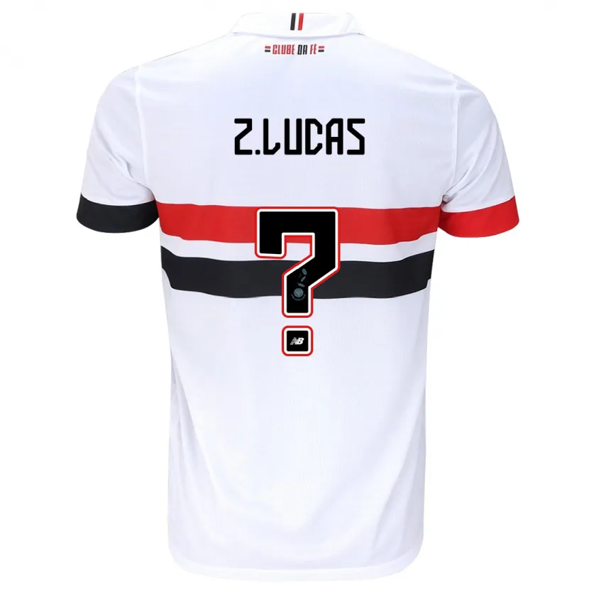 Danxen Heren Zé Lucas #0 Wit Rood Zwart Thuisshirt Thuistenue 2024/25 T-Shirt