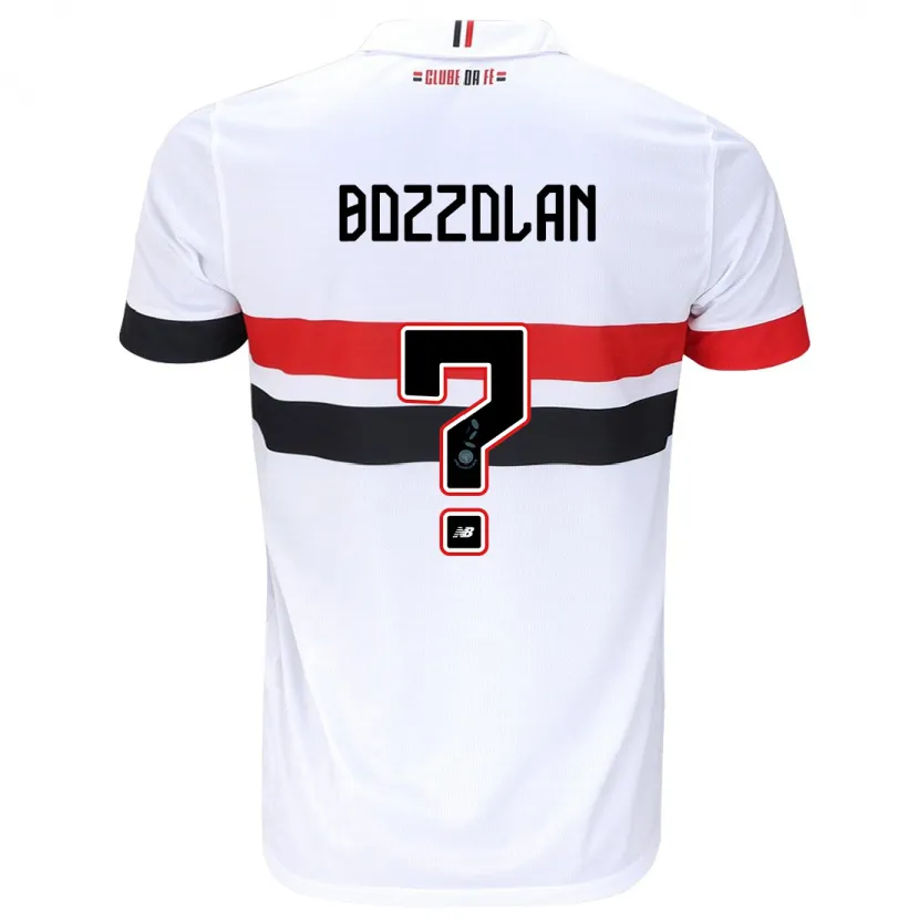 Danxen Heren Gabriel Bozzolan #0 Wit Rood Zwart Thuisshirt Thuistenue 2024/25 T-Shirt