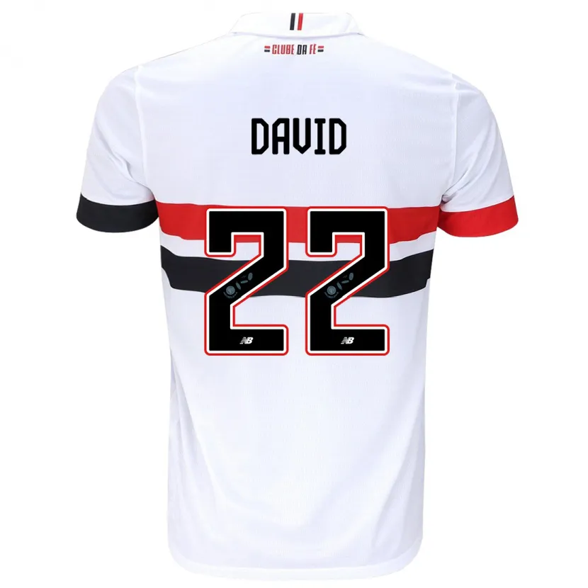 Danxen Heren David #22 Wit Rood Zwart Thuisshirt Thuistenue 2024/25 T-Shirt