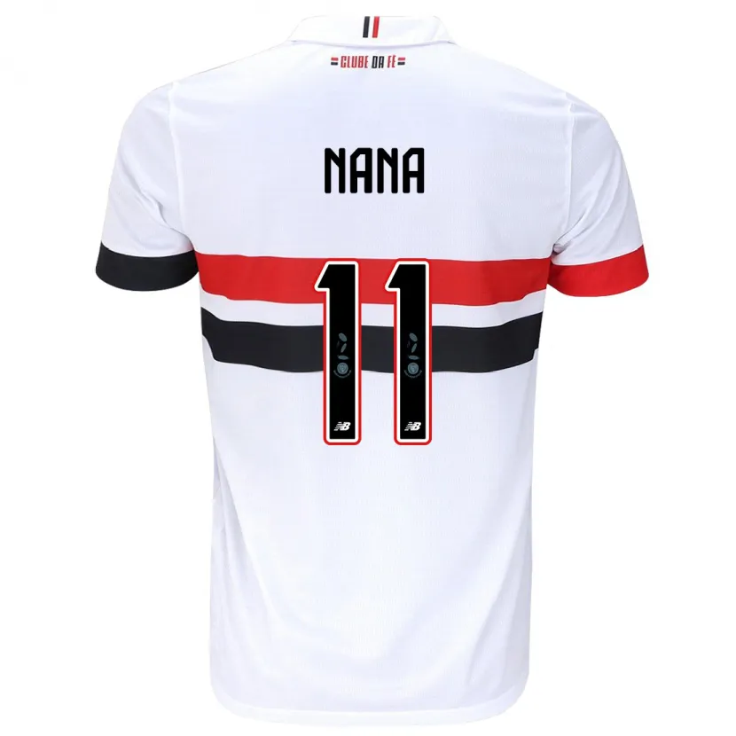 Danxen Heren Naná #11 Wit Rood Zwart Thuisshirt Thuistenue 2024/25 T-Shirt