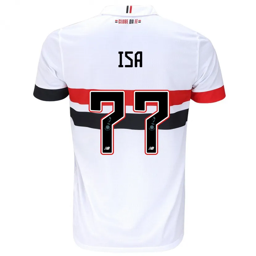 Danxen Heren Isa #77 Wit Rood Zwart Thuisshirt Thuistenue 2024/25 T-Shirt