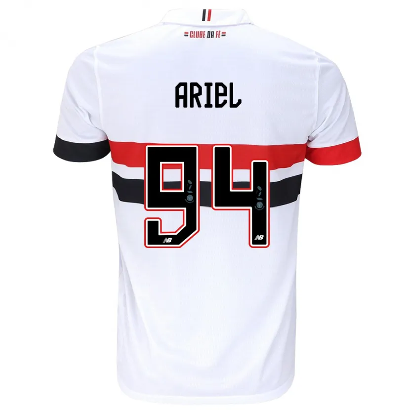 Danxen Heren Ariel #94 Wit Rood Zwart Thuisshirt Thuistenue 2024/25 T-Shirt