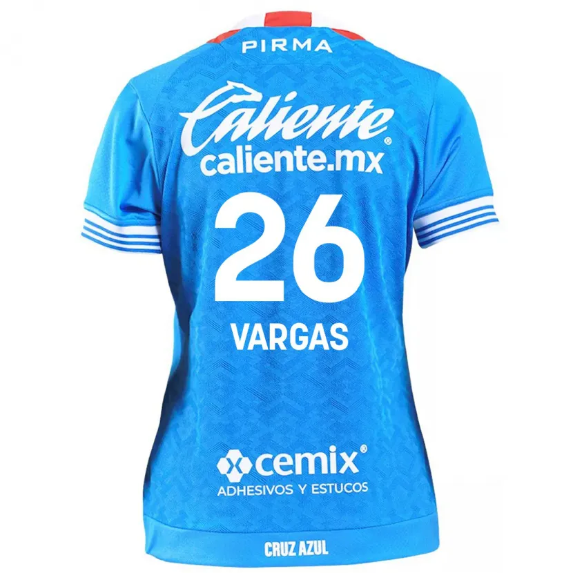 Danxen Heren Carlos Vargas #26 Hemelsblauw Thuisshirt Thuistenue 2024/25 T-Shirt