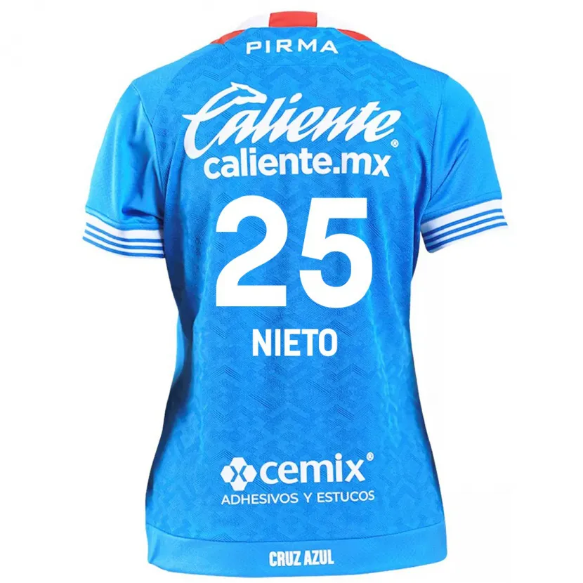 Danxen Heren Natsidieli Nieto #25 Hemelsblauw Thuisshirt Thuistenue 2024/25 T-Shirt