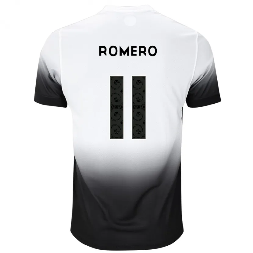 Danxen Heren Ángel Romero #11 Wit Zwart Thuisshirt Thuistenue 2024/25 T-Shirt