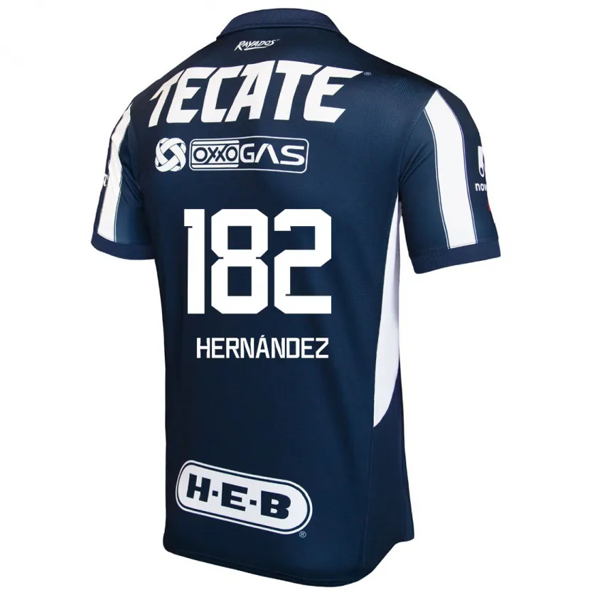 Danxen Heren Derek Hernández #182 Blauw Rood Wit Thuisshirt Thuistenue 2024/25 T-Shirt